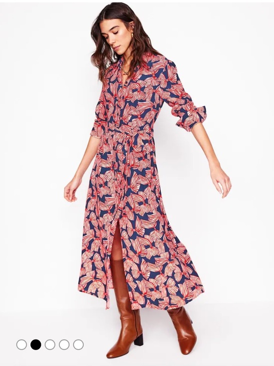 Boden Dresses & Skirts - Boden Kate Abstract Midi Shirt Dress size 8P